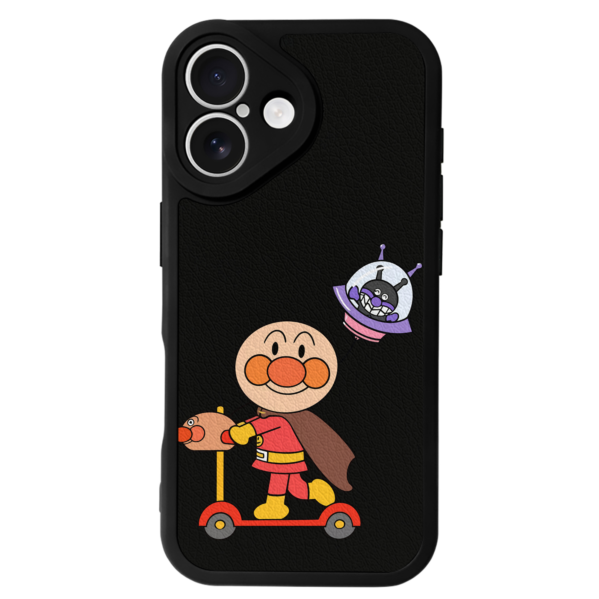 （画像用） アンパンマン Anpanman 【iPhone 16シリーズ対応】シリコンスマホケース（レザー調） 材質：シリコン